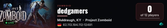 dedgamers live status badge