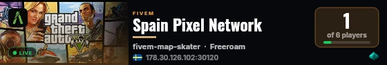 Spain Pixel Network live status badge