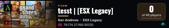 tesst | [ESX Legacy] live status badge