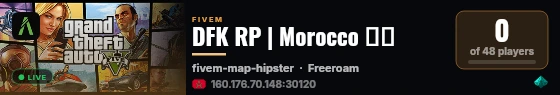 DFK RP | Morocco 🇲🇦 live status badge