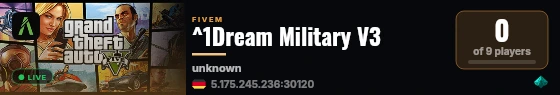 ^1Dream Military V3 live status badge