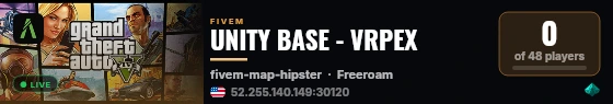UNITY BASE - VRPEX live status badge