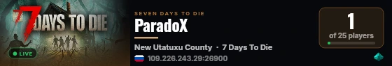 ParadoX live status badge