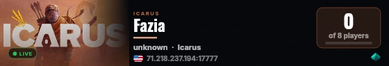 Fazia live status badge