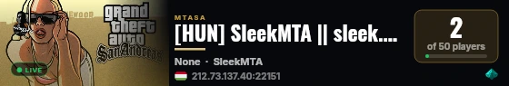 [HUN] SleekMTA || sleek.hu - DEVELOPER SERVER live status badge