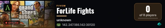 ForLife Fights live status badge