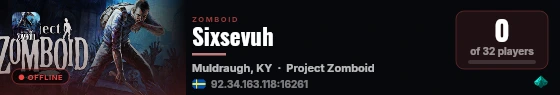 Sixsevuh live status badge