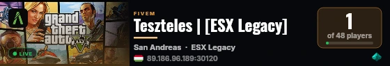 Teszteles | [ESX Legacy] live status badge