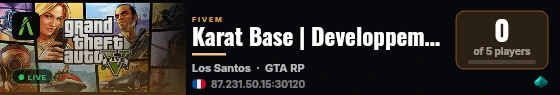 Karat Base | Developpement live status badge