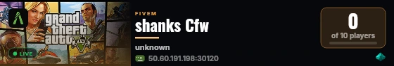 shanks Cfw live status badge