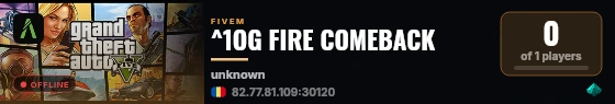 ^1OG FIRE COMEBACK live status badge