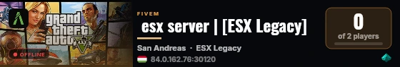  esx server | [ESX Legacy] live status badge