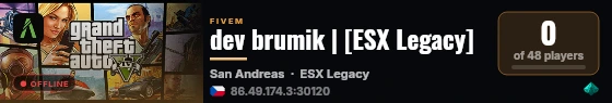dev brumik | [ESX Legacy] live status badge