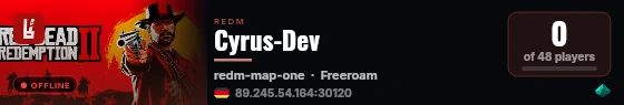 Cyrus-Dev live status badge