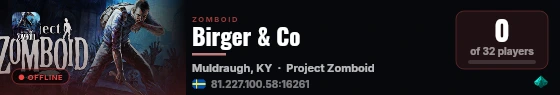 Birger & Co live status badge