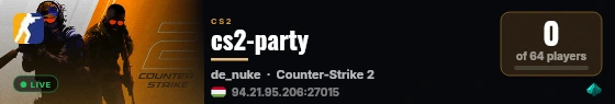 cs2-party live status badge