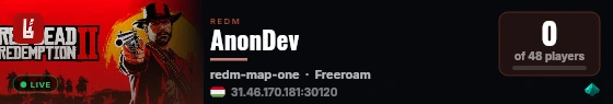 AnonDev live status badge