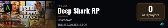 Deep Shark RP live status badge
