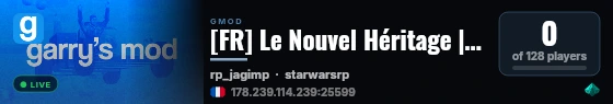 [FR] Le Nouvel Héritage | EMPIRE-RP | .gg/zC2z67v66k live status badge