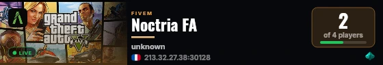 Noctria FA live status badge