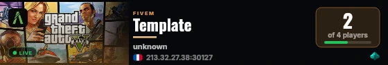 Template live status badge
