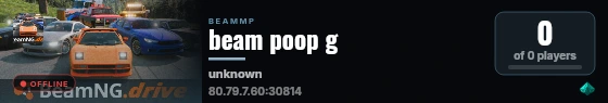beam poop g live status badge