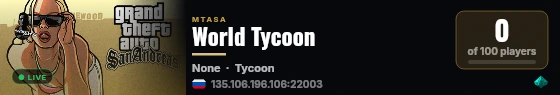 World Tycoon live status badge
