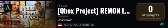 [Qbox Project] REMON LOCAL HOST live status badge