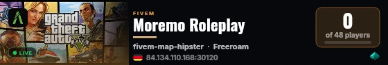 My FXServer Project live status badge