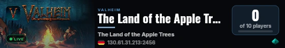 The Land of the Apple Trees live status badge
