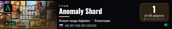 Anomaly Shard live status badge