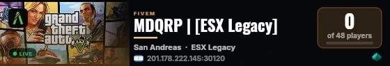 MDQRP | [ESX Legacy] live status badge