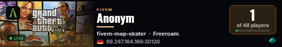 Anonym live status badge