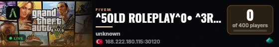 ^5OLD ROLEPLAY^0• ^3ROLEPLAY live status badge