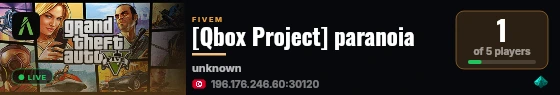 [Qbox Project] paranoia live status badge