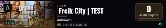 [Qbox Project] Freik City | TEST live status badge