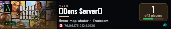 🏗️Dons Server🏗️ live status badge
