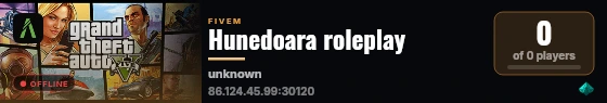 Hunedoara roleplay live status badge
