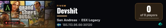 Devshit live status badge