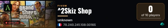 ^2Skiz Shop live status badge
