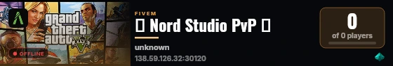 🔹 Nord Studio PvP 🔹 live status badge