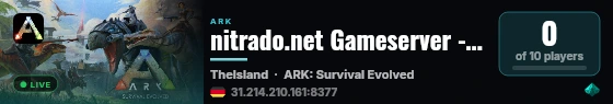 nitrado.net Gameserver - (v361.7) live status badge
