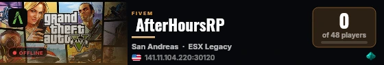  AfterHoursRP live status badge