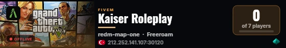 Kaiser Roleplay live status badge