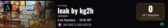 leak by kg2h live status badge