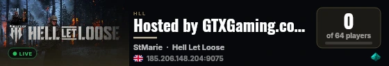 Hosted by GTXGaming.co.uk live status badge