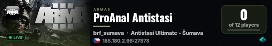ProAnal Antistasi live status badge