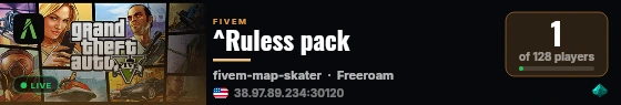 ^Ruless pack live status badge