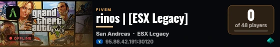 rinos | [ESX Legacy] live status badge