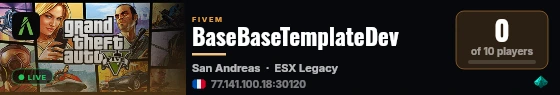 BaseBaseTemplateDev live status badge